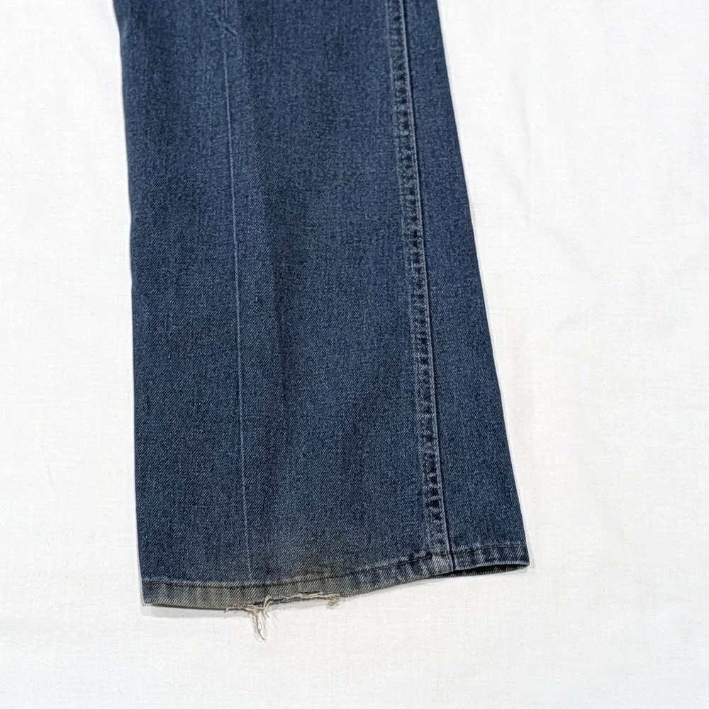 Vintage Levi's Movin On Jeans Mens 35x31 Medium Wash Embroidered Straight Denim